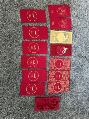 Cartier Red and Gold Festive Envelope 13